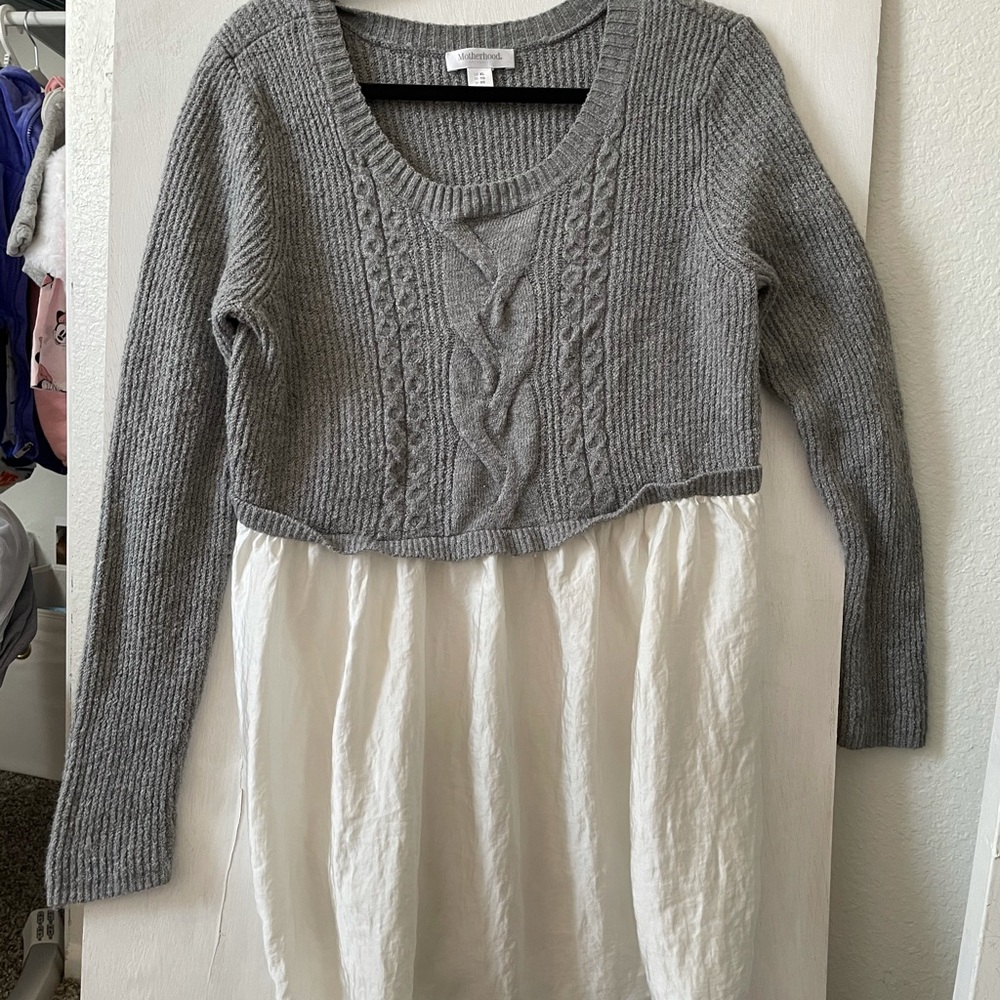 Maternity sweater top blouse